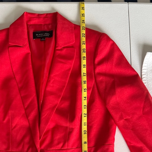 Black Label by Evan-Picone Vibrant Red Women's Blazer - Picture 5 of 6